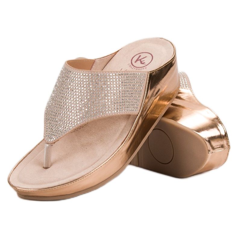 Kylie Sandali con zeppa giallo multicolore 2