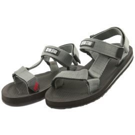 Sandali in tessuto Big Star 274A285 grigio 3