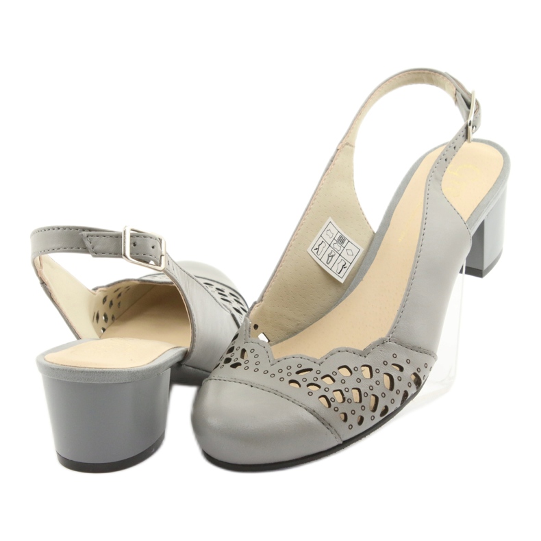 Sandali traforati da donna Gregors 771 grigio 4