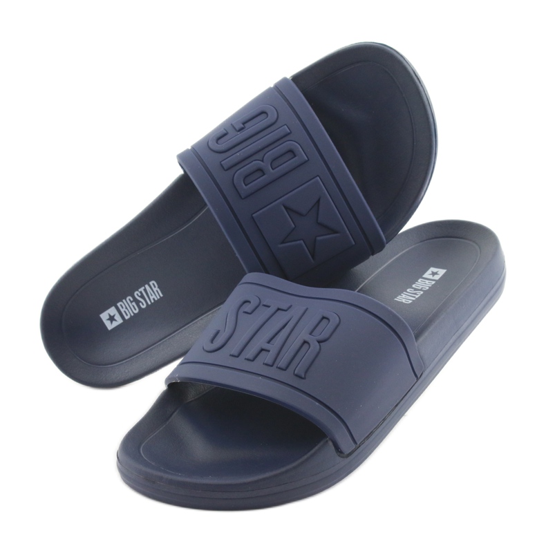 Pantofole Big Star profilate 274A269 blu navy 4