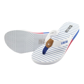Infradito Big Star con zeppa bianco marrone blu rosso 4