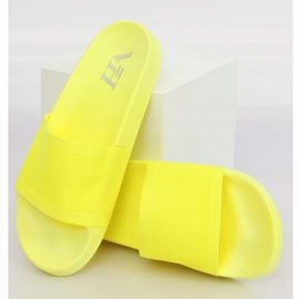 Pantofole con cintura in maglia gialla PT-110 Yellow giallo 1