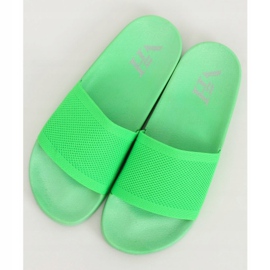 Pantofole con cintura in maglia verde PT-110 Green 1