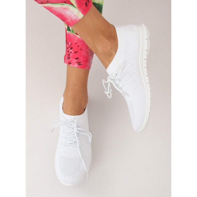 Scarpe sportive bianche B111-10 Bianco bianca 2