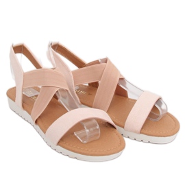 Sandali donna beige X565 Champagne marrone rosa 1
