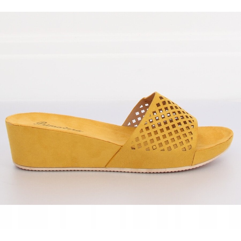 Pantofole traforate gialle JS-03 Giallo 2
