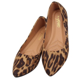 Ballerine leopardate da donna HH16 Leopard marrone 1