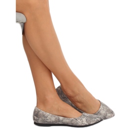 Ballerine da donna grigie HH16 Snake multicolore 1