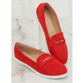 Rosso Mocassini da donna BJ600-E25 Rosso 1