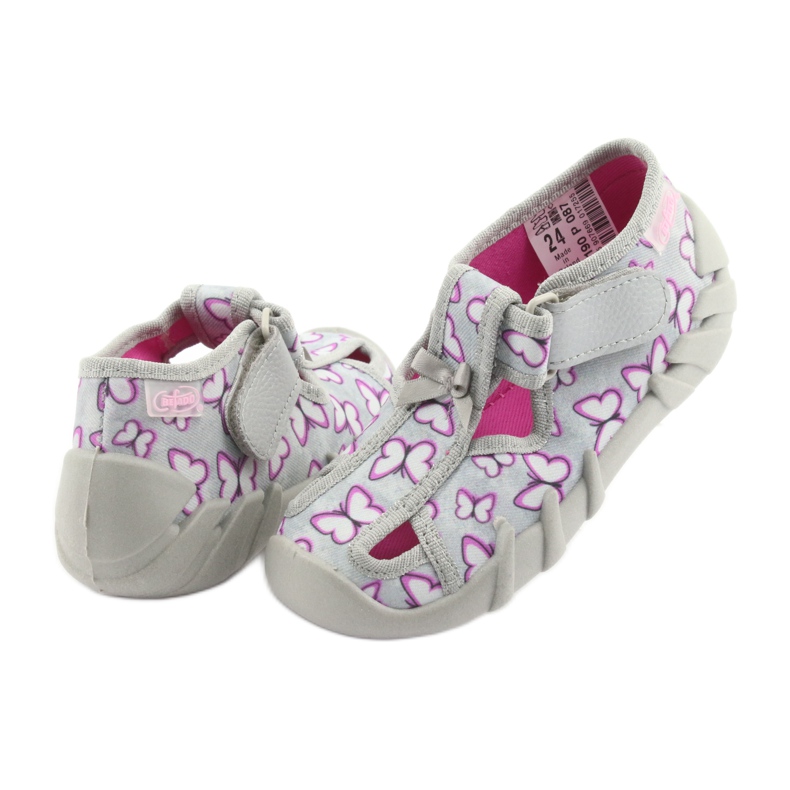 Scarpe per bambini Befado 190P087 viola grigio 4