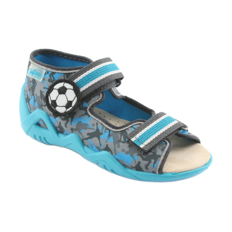 Scarpe da bambino Befado gialle 350P001 blu grigio 2