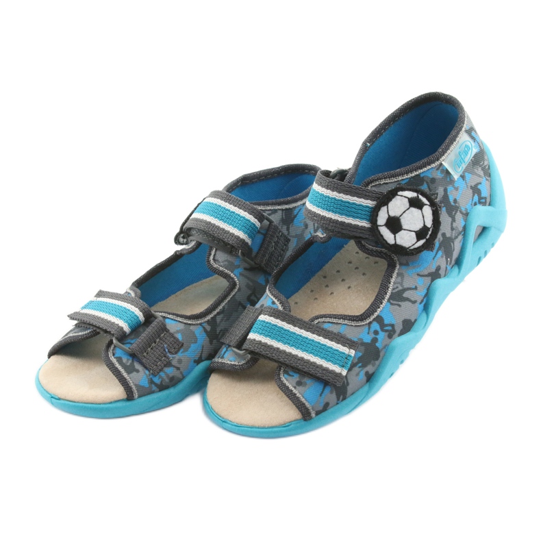 Scarpe da bambino Befado gialle 350P001 blu grigio 3