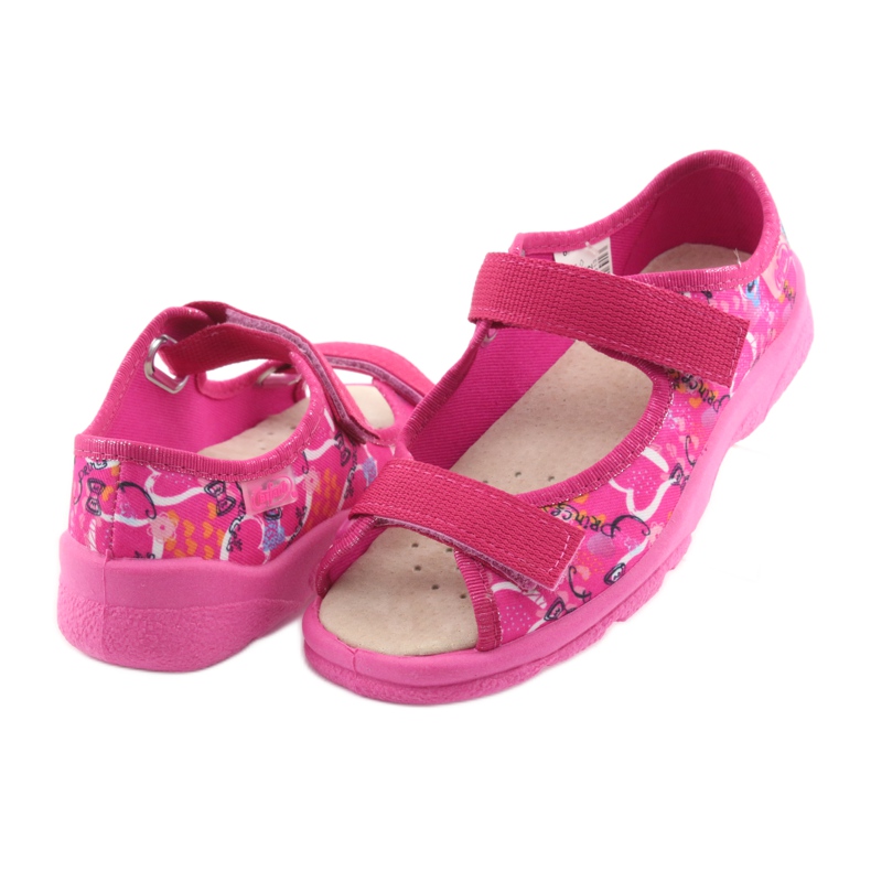 Scarpe per bambini Befado 869X132 blu giallo rosa 4