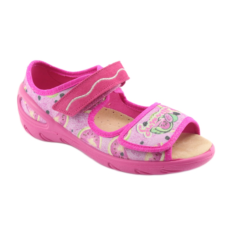 Scarpe per bambini Befado pu 433X030 verde giallo rosa 1