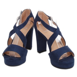 Sandali sulla piattaforma blu VV-23 blu blu navy 1