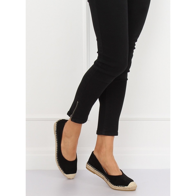 Espadrillas ballerina nere N-2980 Black nero 1