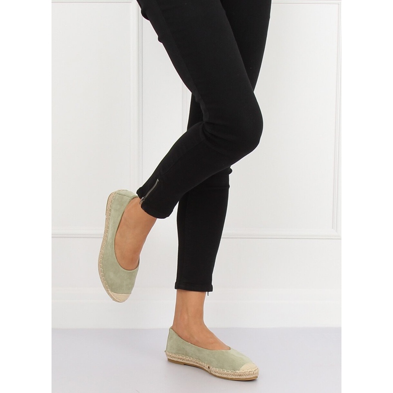 Espadrillas ballerina verdi N-2980 L.GREEN verde 2
