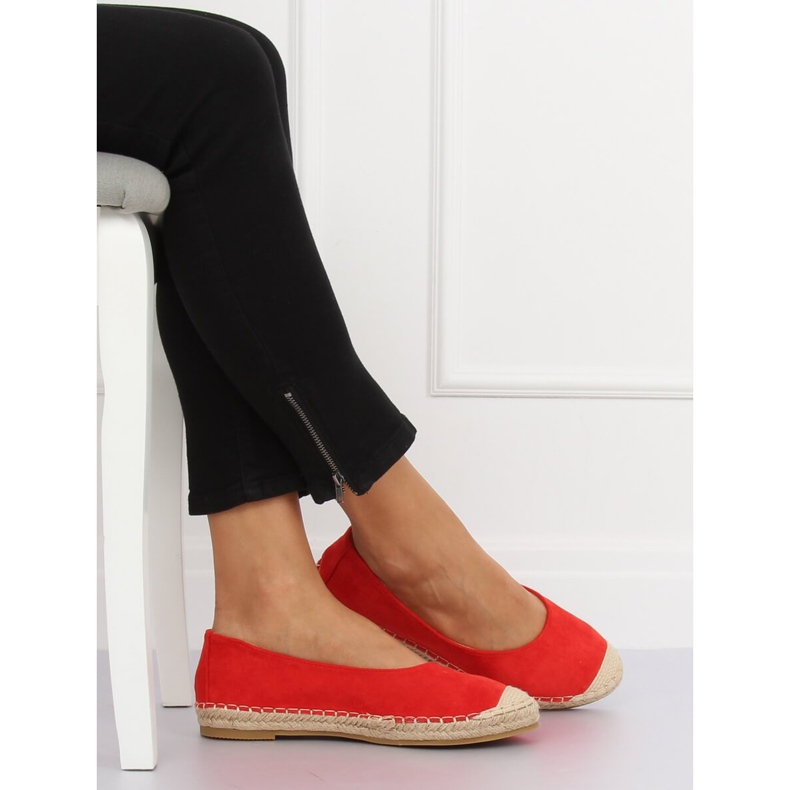Espadrillas ballerina rosse N-2980 Red rosso 2