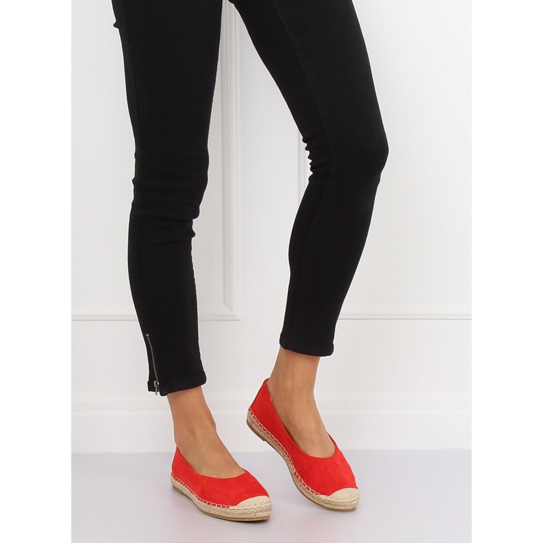 Espadrillas ballerina rosse N-2980 Red rosso 1