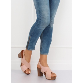 Sandali ala rosa zoccoli D-131 Pink 2