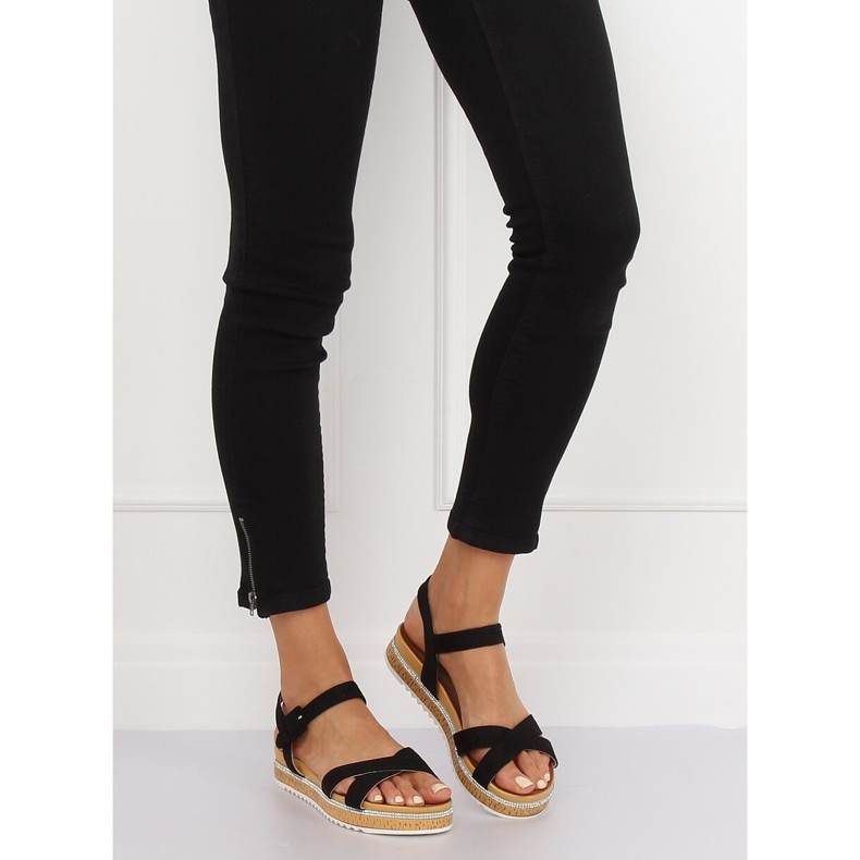 Sandali da donna neri Y1521 Nero 1