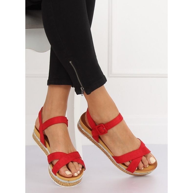 Sandali rossi da donna Y1521 Rosso 1