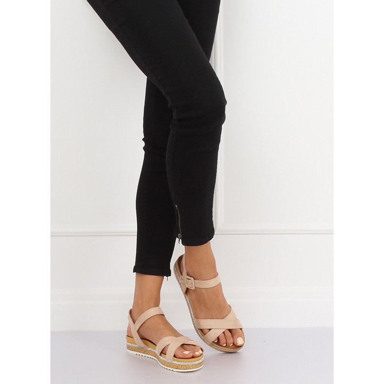 Sandali beige da donna Y1521 Beige 1