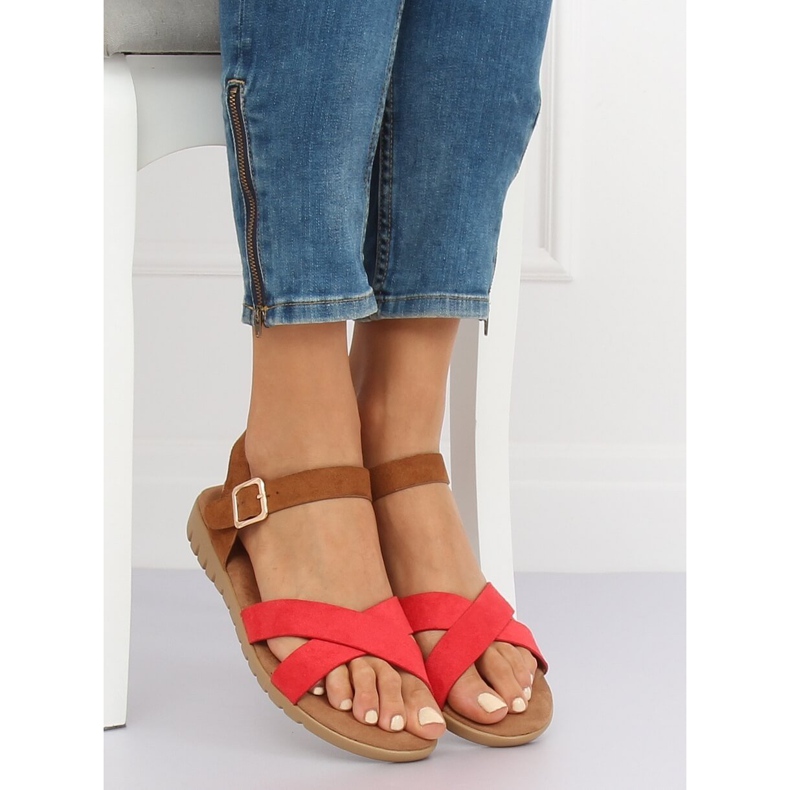 Sandali rossi da donna 999 Red rosso 1