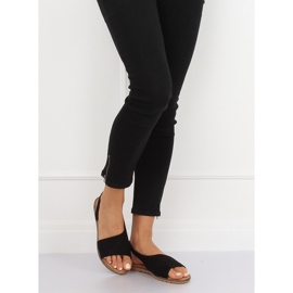 Sandali asimmetrici da donna neri 982 Black nero 2