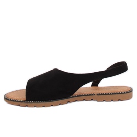 Sandali asimmetrici da donna neri 982 Black nero 1