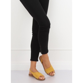 Sandali da donna asimmetrici gialli 982 Yellow giallo 2