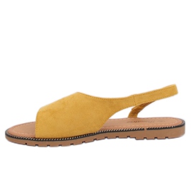 Sandali da donna asimmetrici gialli 982 Yellow giallo 1