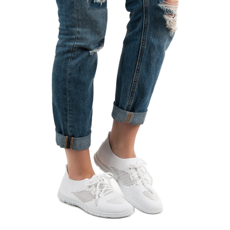 Renda Scarpe sportive ariose bianca 1