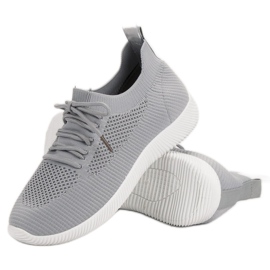 SHELOVET Scarpe sportive slip-on grigio 1