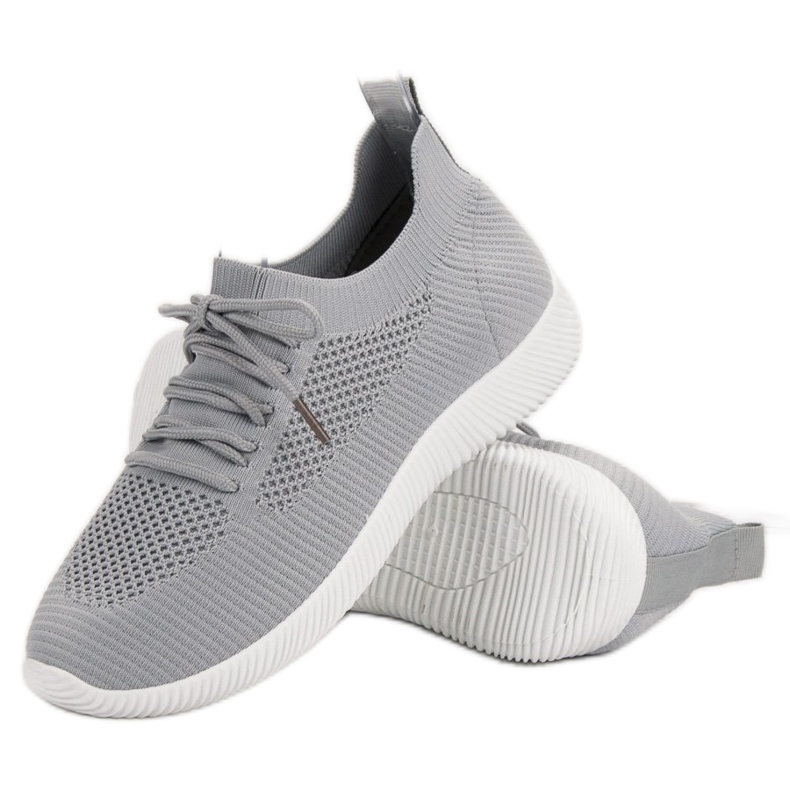 SHELOVET Scarpe sportive slip-on grigio 1