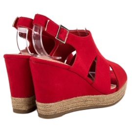 Best Shoes Espadrillas Sandali Rossi rosso 1