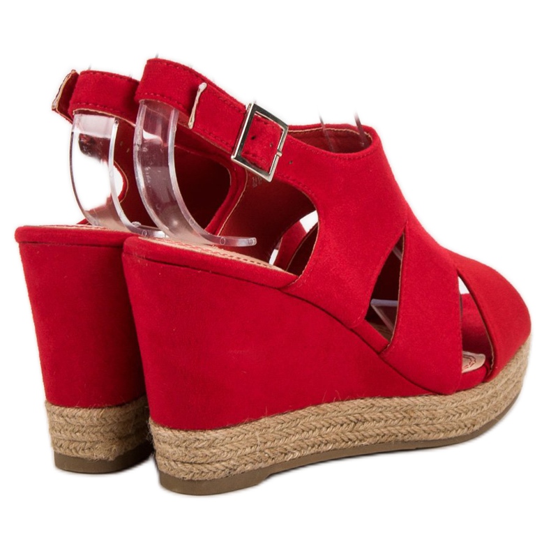 Best Shoes Espadrillas Sandali Rossi rosso 1