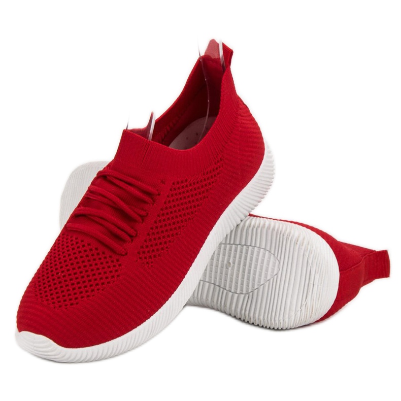 SHELOVET Scarpe sportive slip-on rosso 1