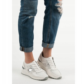 Filippo Sneakers con zeppa in pelle bianco 2