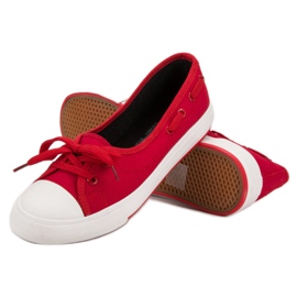 J. Star Scarpe da ginnastica basse alla moda rosso 2
