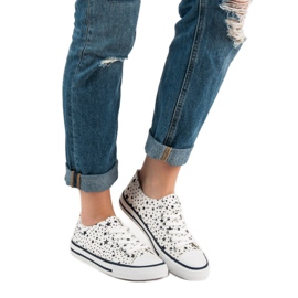 J. Star Sneakers Beige Con Stelle bianco nero 2