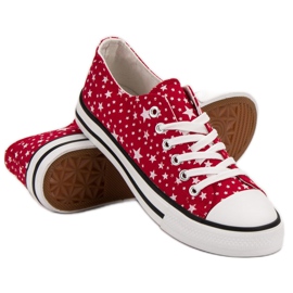 J. Star Sneakers Rosse Con Stelle rosso 1