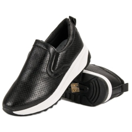 SHELOVET Scarpe slip-on nere nero 1