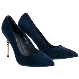 GUAPISSIMA Tacchi alti blu navy 1
