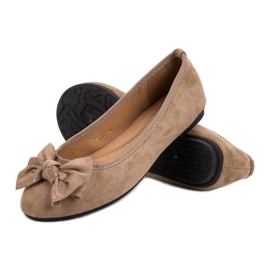 JESSY ROSS Ballerina Con Fiocco marrone 1