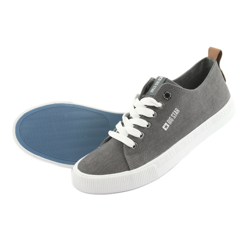 Grigio Big Star 174165 sneakers grigie da uomo 5