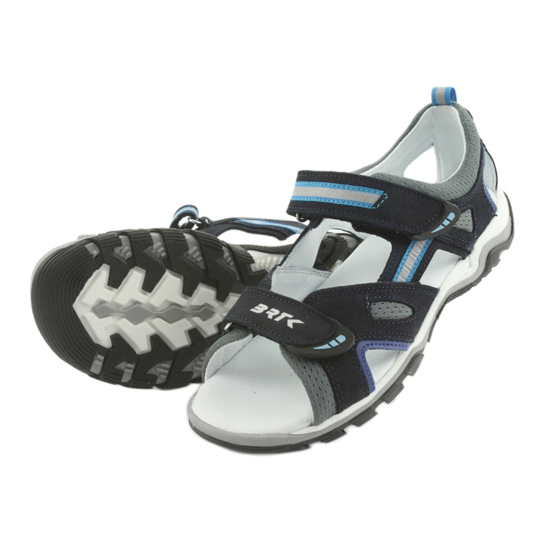 Sandali ragazzi rape Bartek 19176 blu navy-grigio 5