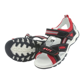 Bartek Sandals in pelle ragazzi RZEPA19176 rosso blu scuro 5