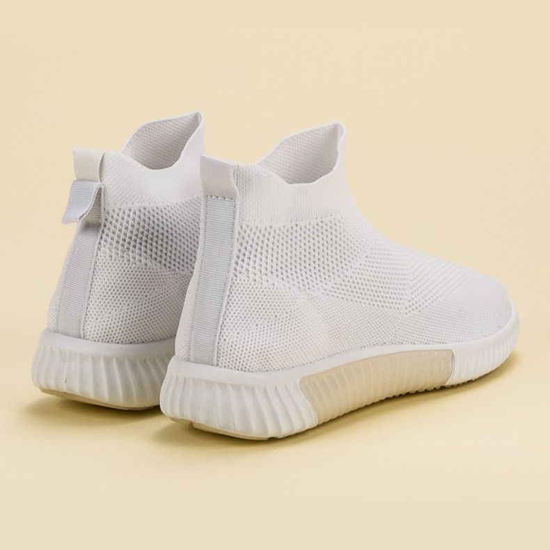 SHELOVET Scarpe slip-on sopra la caviglia bianca 1
