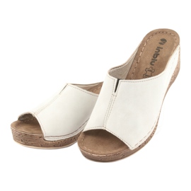 Ciabatte da donna con zeppa Inblu NG002 beige 3